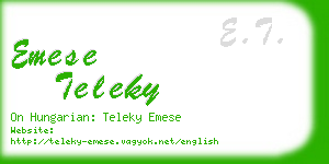 emese teleky business card